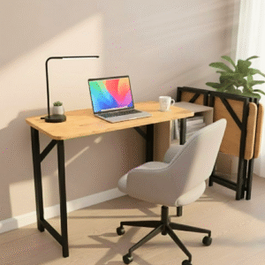 Home hanamori work mate (self installing) | foldable study & work desk | no tools setup | laptop table for home office & wfh | portable laptop table | 5 secs step up