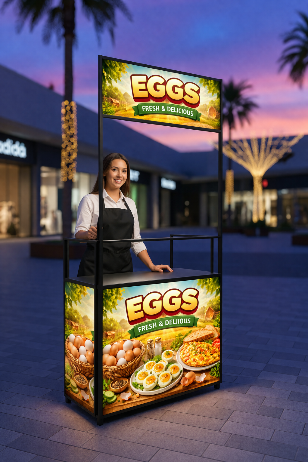 hanamori premium foldable egg cart (with storage | lit | pre designed artwork) – 3×7 hanamori premium foldable egg cart (with storage | lit | pre designed artwork) – 3×7
