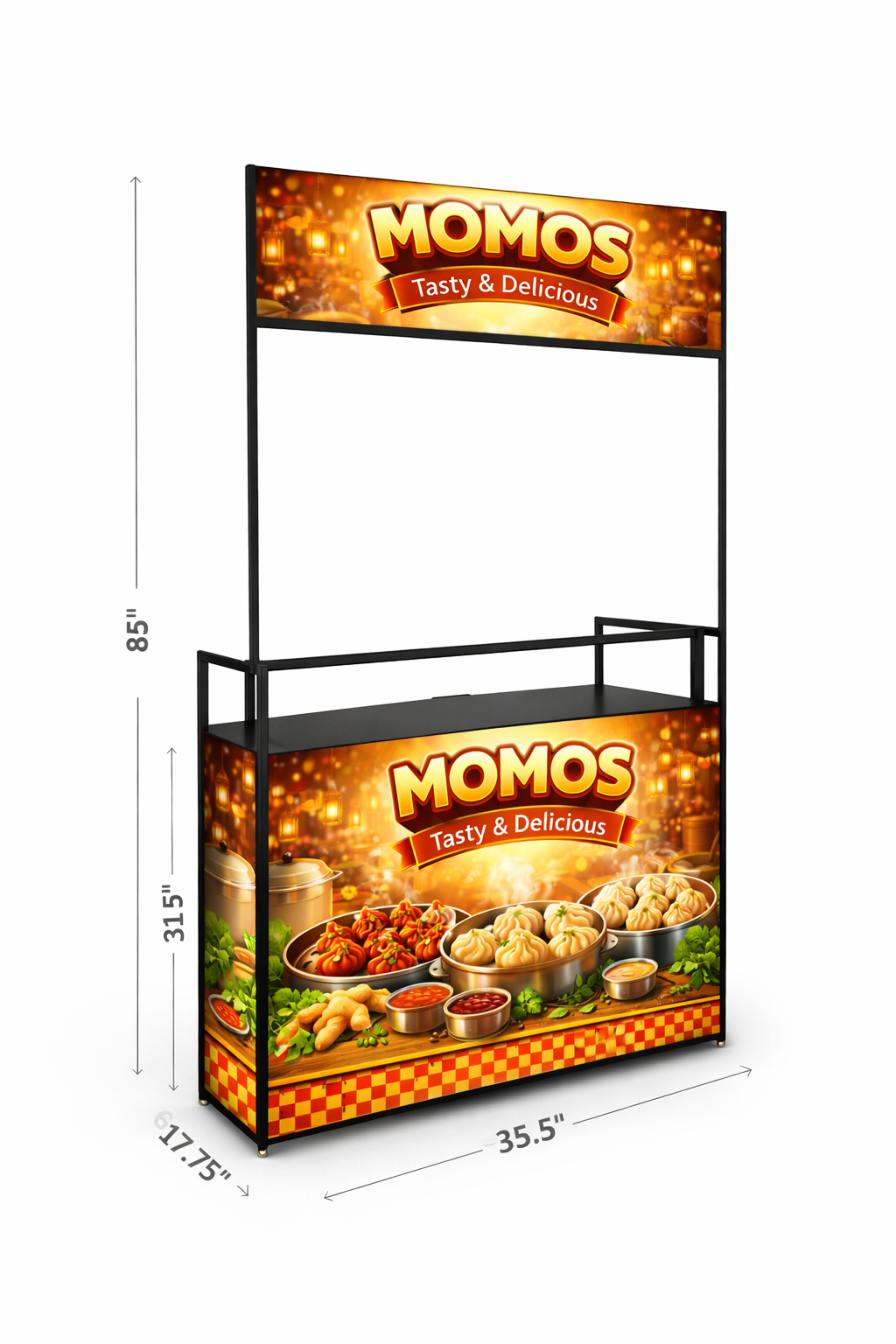 hanamori premium momo cart (with storage | lit | pre designed artwork) – 3×7 hanamori premium momo cart (with storage | lit | pre designed artwork) – 3×7