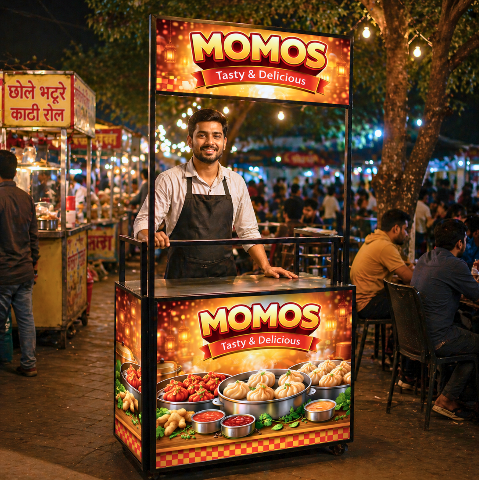 hanamori premium momo cart (with storage | lit | pre designed artwork) – 3×7 hanamori premium momo cart (with storage | lit | pre designed artwork) – 3×7