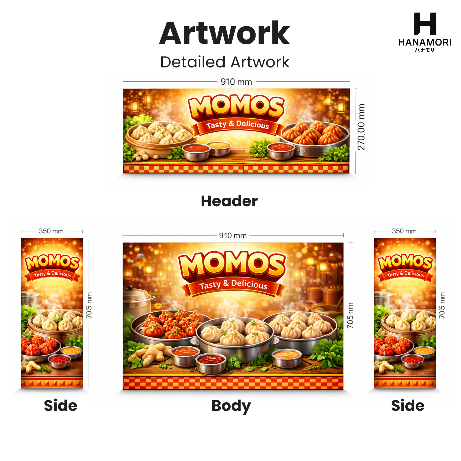 hanamori premium momo cart (with storage | lit | pre designed artwork) – 3×7 hanamori premium momo cart (with storage | lit | pre designed artwork) – 3×7