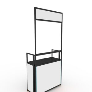premium mini cart (with storage | lit | no branding) – 3×7